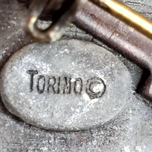 Vtg Torino Floral Pin Brooch Heart Trinket Box 1" Bloomcore - Picture 5 of 8